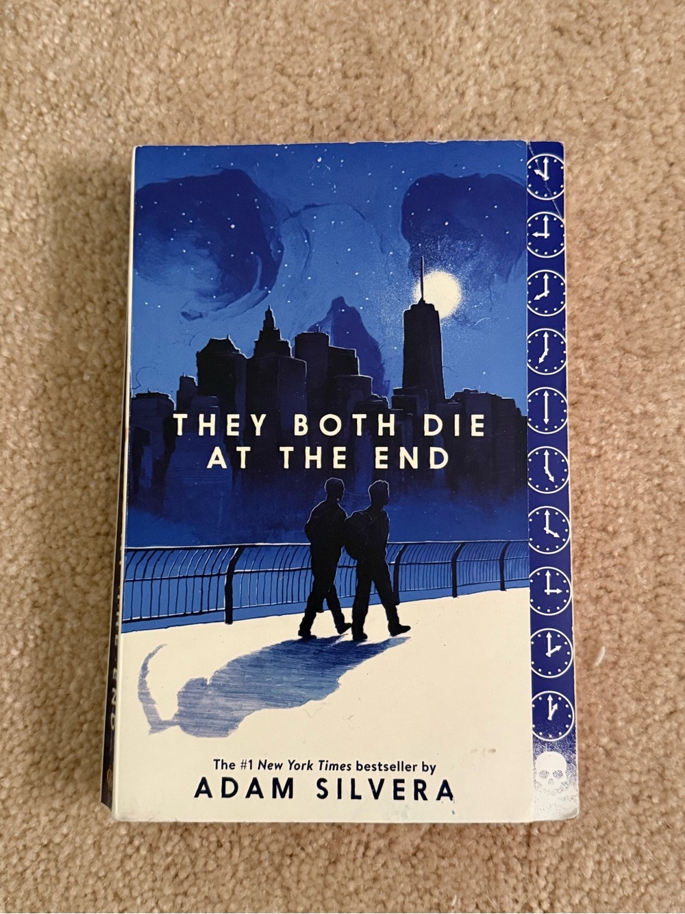 They Both Die At The End by Adam Silvera - Blue Cover Paperback